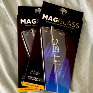 2  tempered screen guards for Samsung galaxy S9